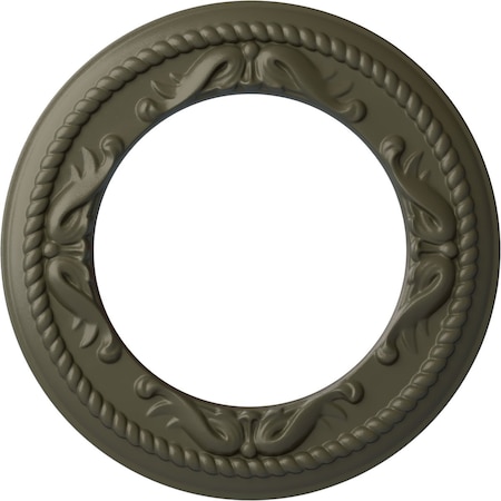 Ekena Millwork Roped Medway Ceiling Medallion (Canopies up to 7 1/2"), 12 1/4"OD x 7 1/2"ID x 7/8"P, Witch Hazel CM12MEWHF